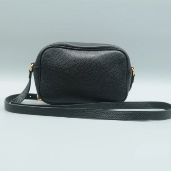 100% Authentic GUCCI SOHO Black Leather Disco Shoulder Bag - Picture 2 of 12